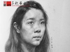 ”女生“吴越画室教师素描作品