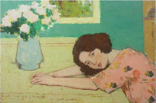 杨萌：《听花开的声音》 60cm×90cm