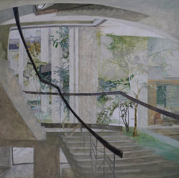 刘贝宁：《油画系一楼》 200cm×200cm