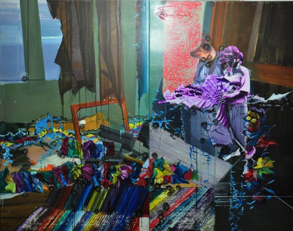于昕卉:《2014》 综合材料 175cm×220cm