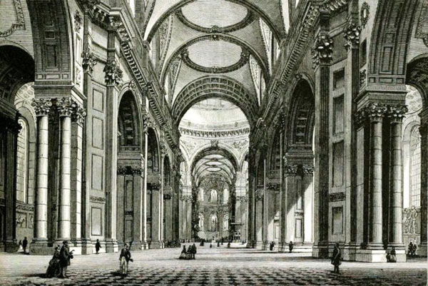 《圣保罗大教堂的内部》(Interior of St. Paul's)。