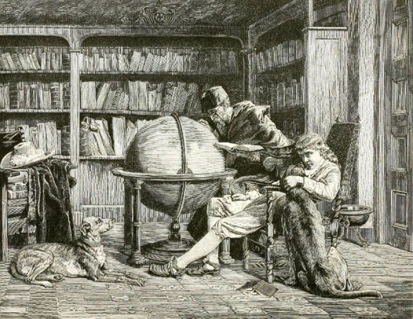 《教授和他的学生》(Professor and His Pupil),作者J.B.Burgess)。