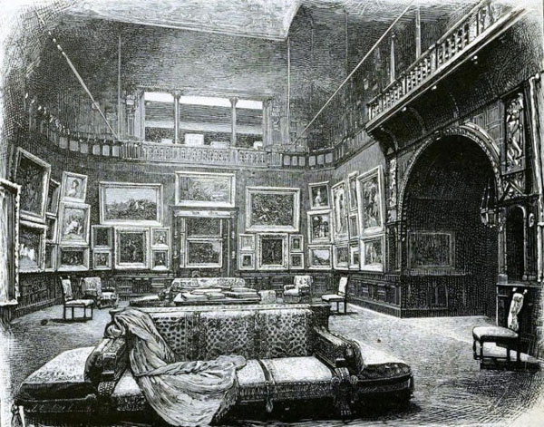 《W.H. Vanderbilt's House的画廊》(Mr. W.H. Vanderbilt's House The Picture Gallery)。