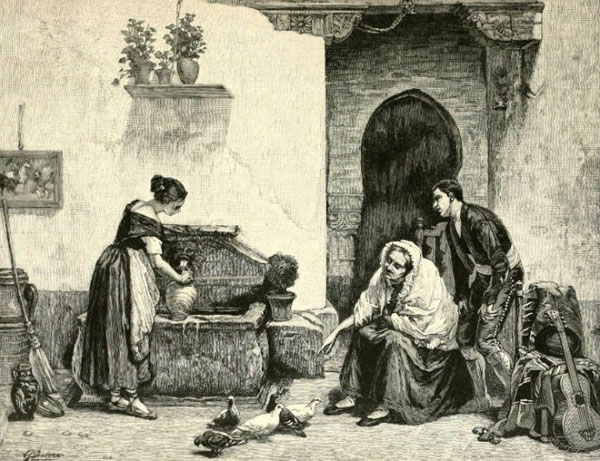 《西班牙式的院子》(The Spanish Courtyard),作者G. Postma。