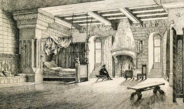 《波斯,一个中世纪的床和卧室》(A Medieval Bed and Bedroom-Persia)。