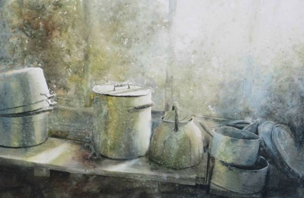 David.Chauvin水彩画