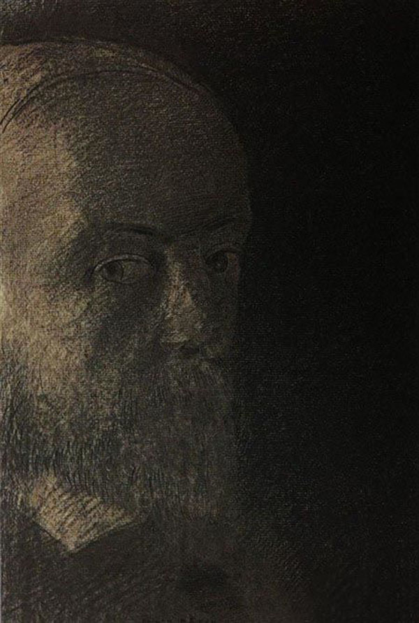 雷东(Odilon Redon 1840--1916)法国19世纪末象征主义画派画家。