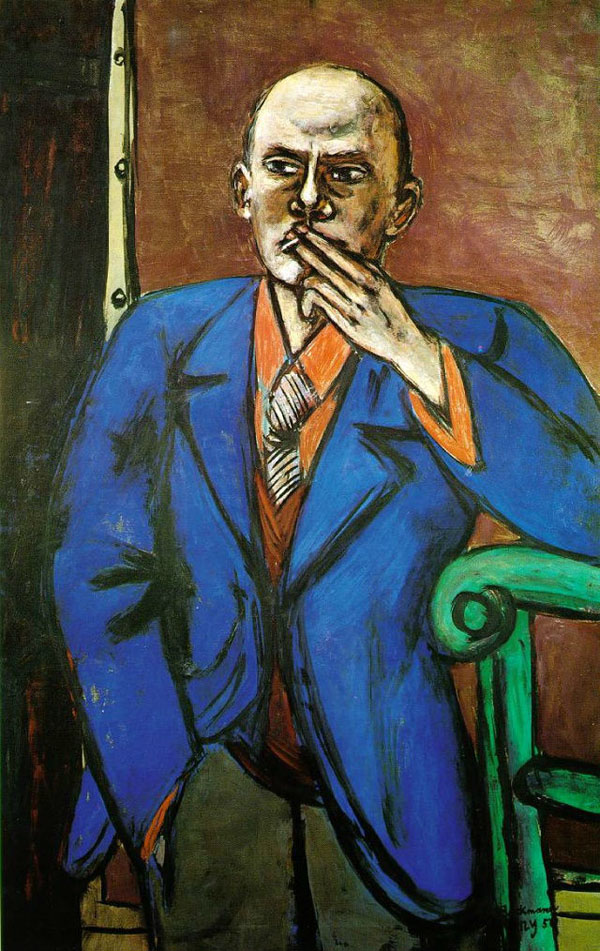 贝克曼（Max Beckmann1884—1950）出生于德国的莱比锡，逝于纽约。德国表现主义大师。