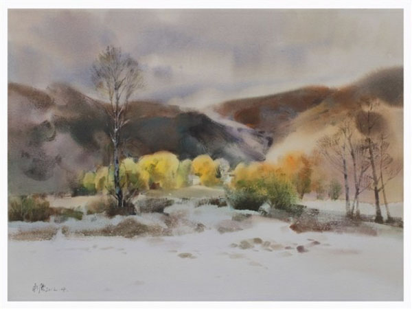 湖南水彩画提名展作品,每一道都是靓丽的风景1