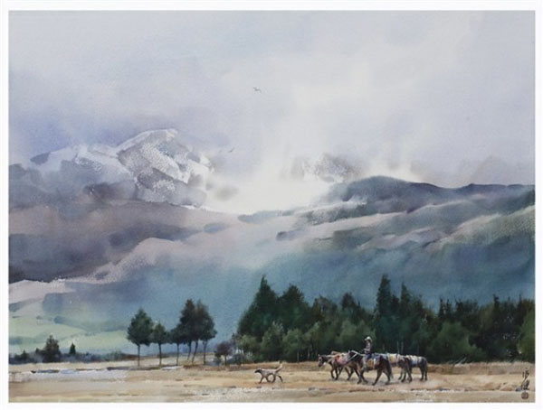 湖南水彩画提名展作品,每一道都是靓丽的风景7