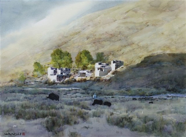 湖南水彩画提名展作品,每一道都是靓丽的风景10