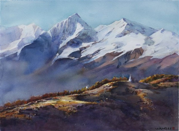 湖南水彩画提名展作品,每一道都是靓丽的风景13