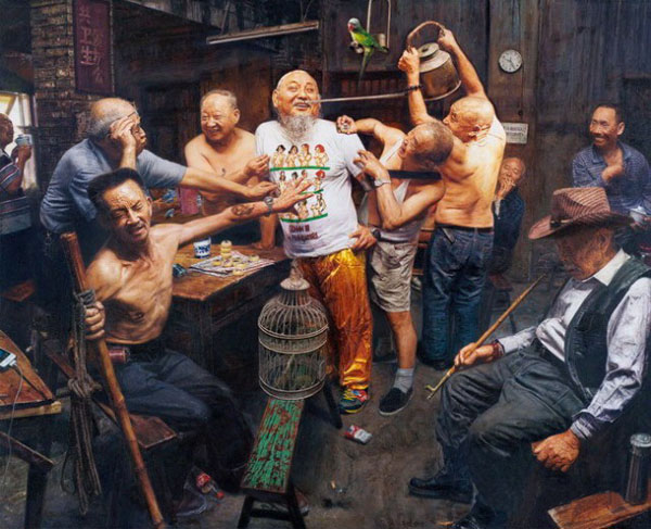 陈安健,《茶馆系列—帅》,重庆