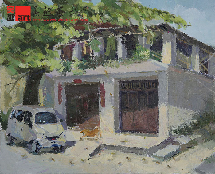 学生丽水下乡色彩风景写生作品15