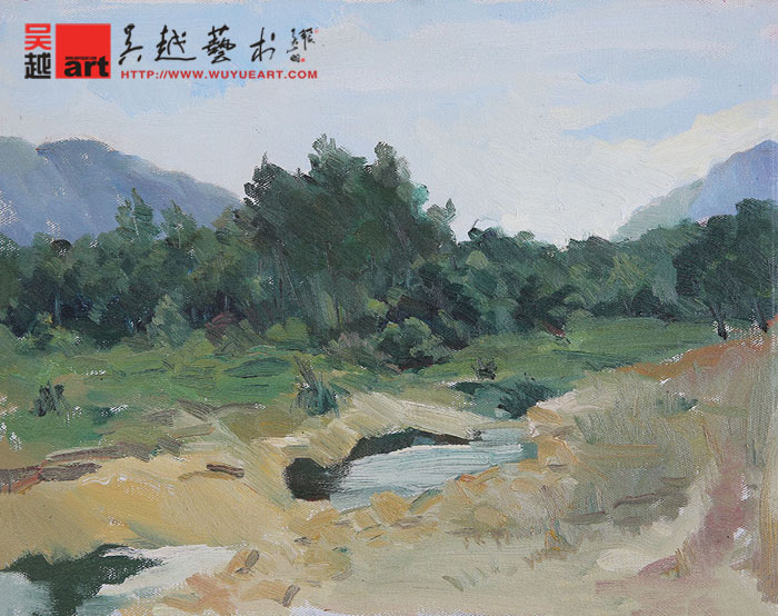 学生丽水下乡色彩风景写生作品25