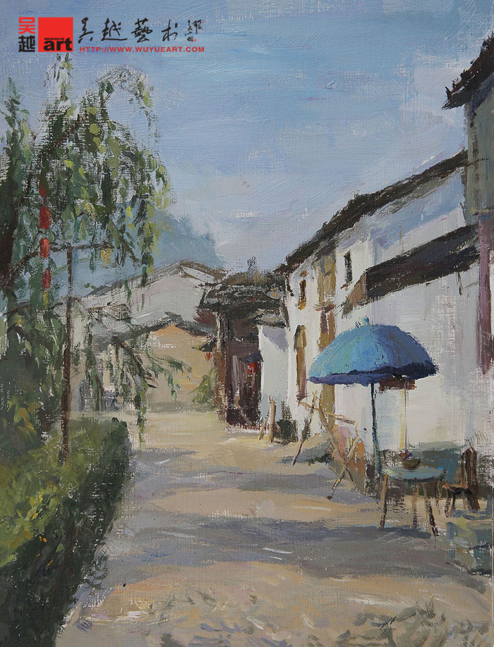 学生丽水下乡色彩风景写生作品36