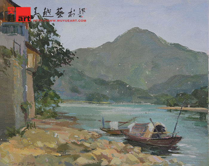 学生丽水下乡色彩风景写生作品37