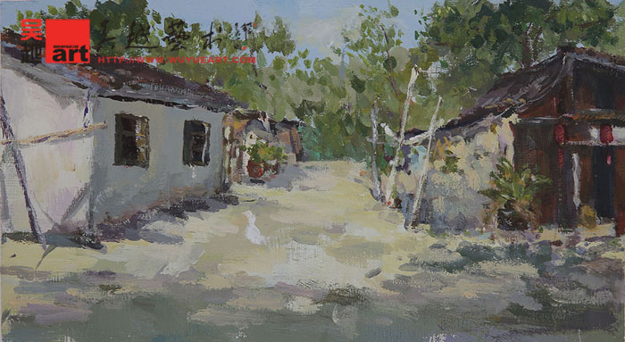 学生丽水下乡色彩风景写生作品40