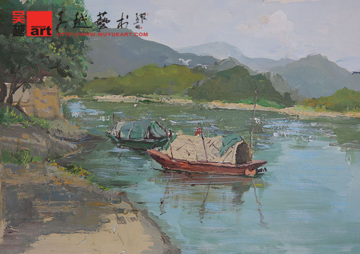 学生丽水下乡色彩风景写生作品53