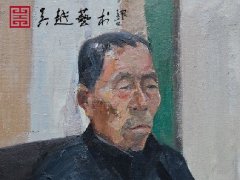 杭州吴越画室教师彩头示范中老年男子