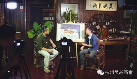 完美教学在此录制教学访谈视频