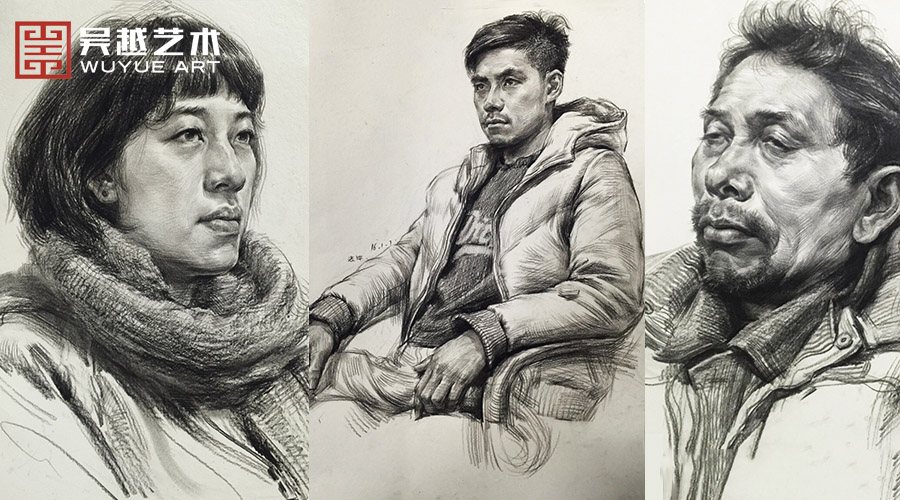 杭州吴越画室素描名师：毕老师近期教学示范作品
