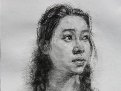 吴越教师线性素描作品