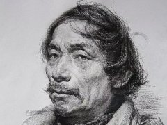 吴越教师素描头像作品7