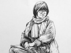 杭州吴越画室教师速写作品3