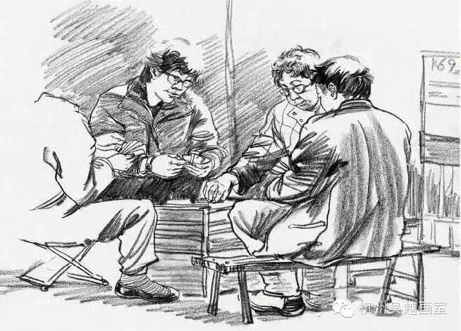 杭州吴越画室速写名师崔哲旭作品2