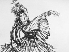 杭州吴越画室阿富汗速写作品5