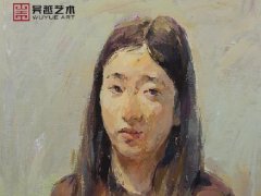 教师色彩头像作品女青年3