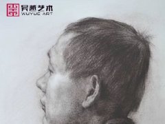 教师素描头像作品男中年2