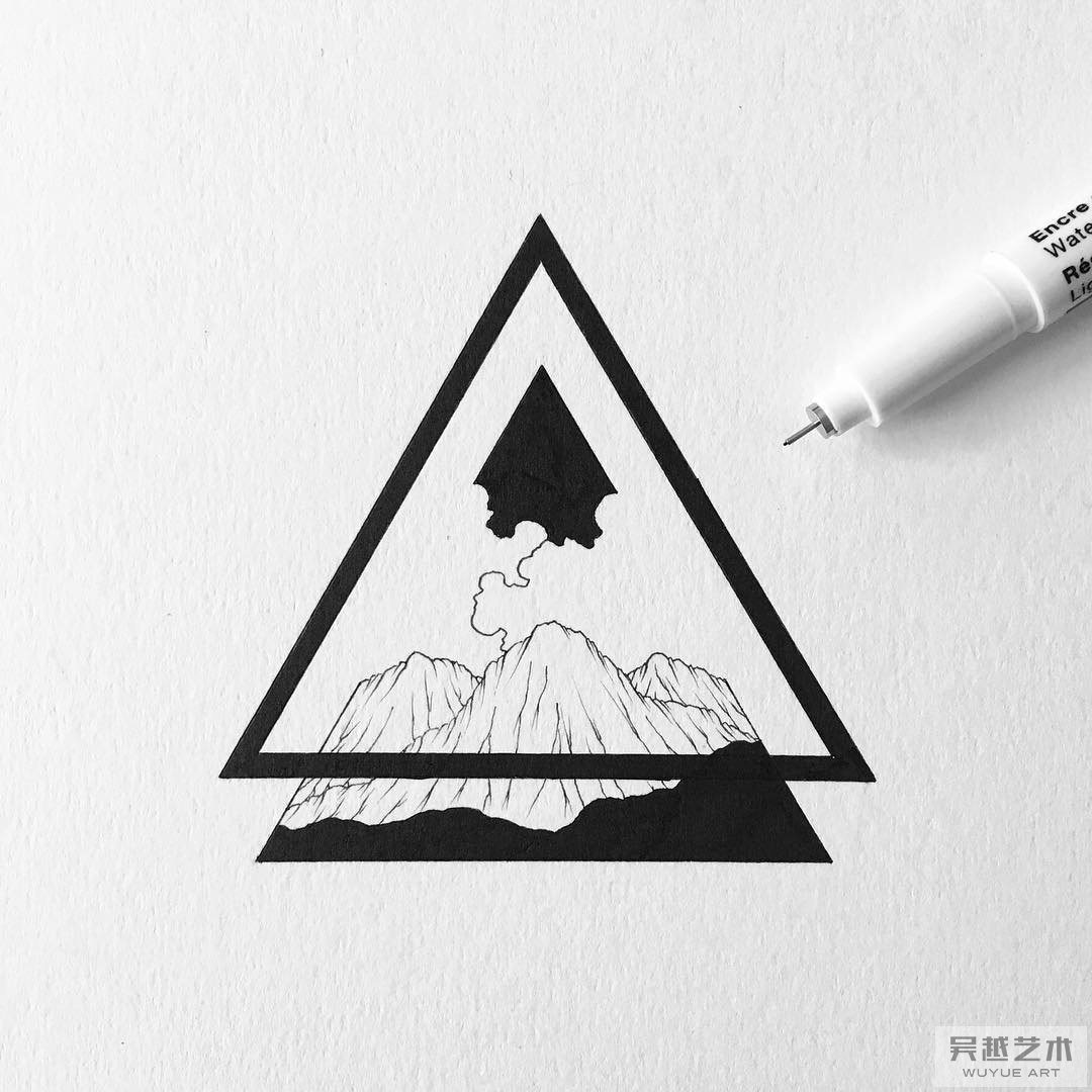 针管笔作品