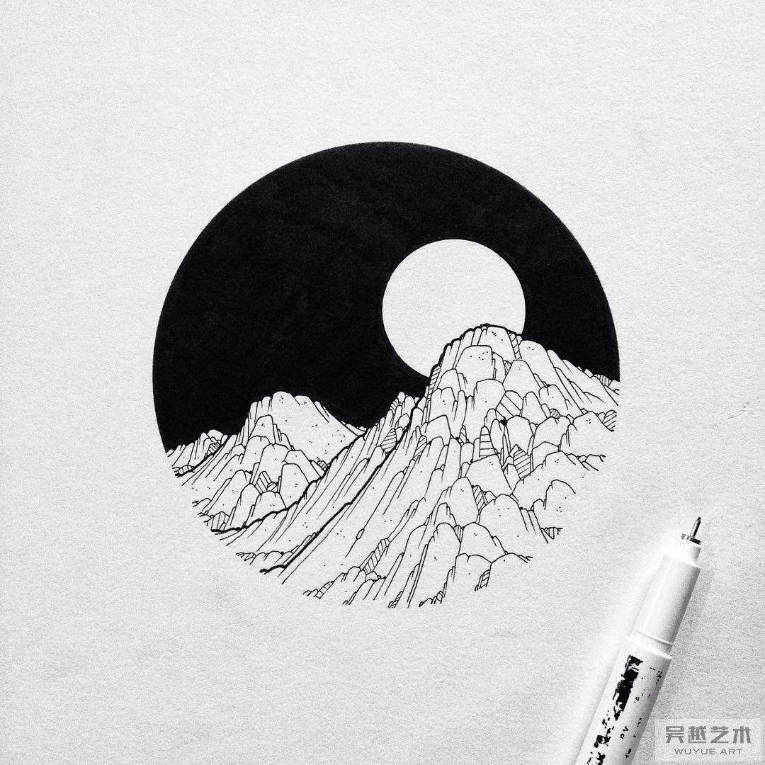 针管笔作品