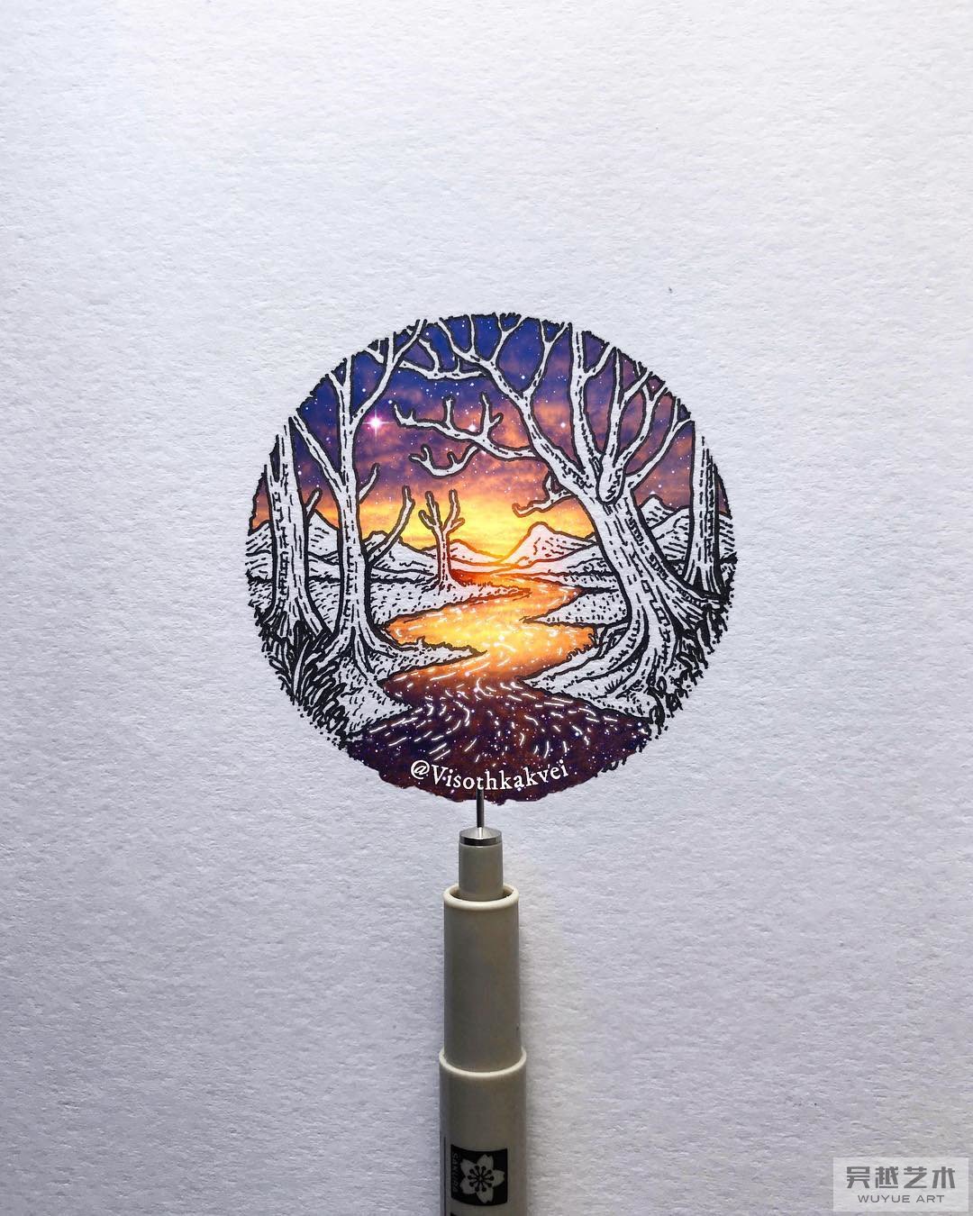 针管笔作品