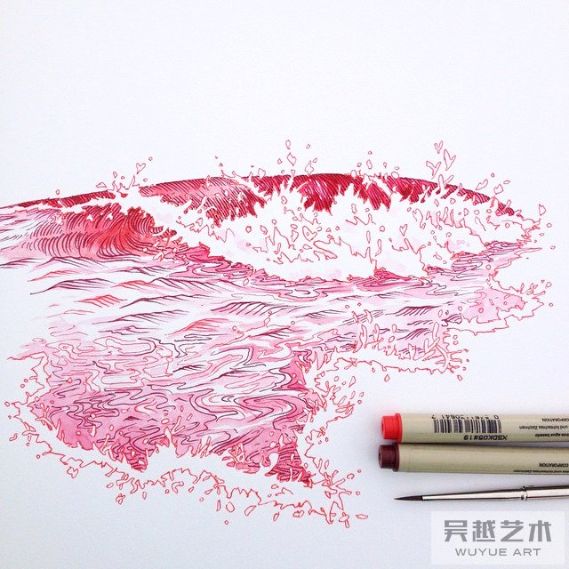 针管笔作品