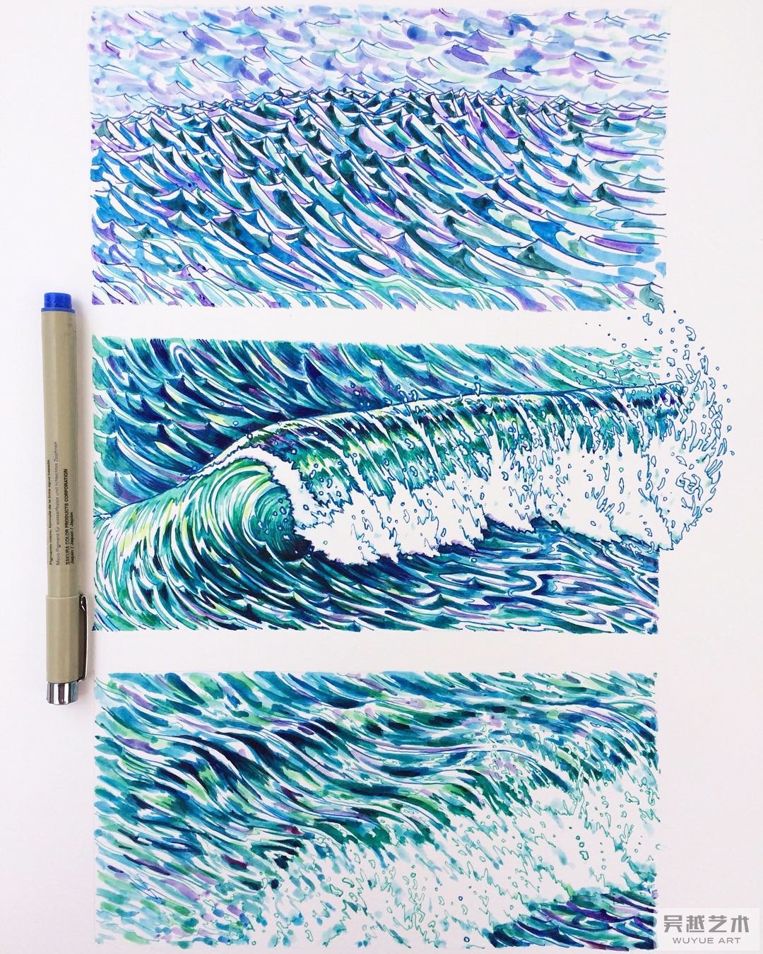 针管笔作品