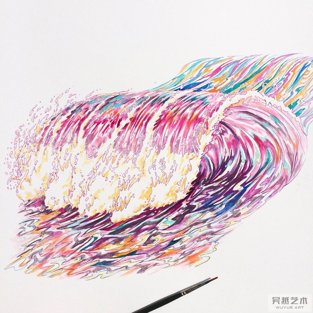 针管笔作品
