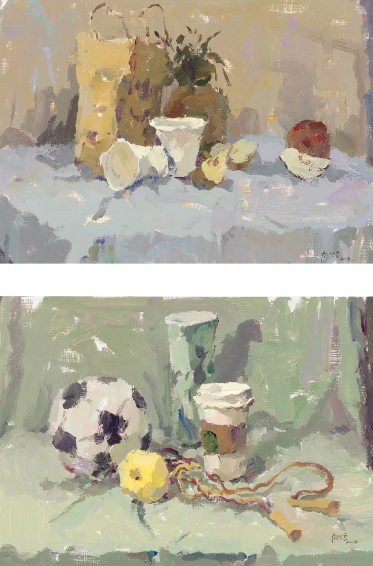 色彩静物作品