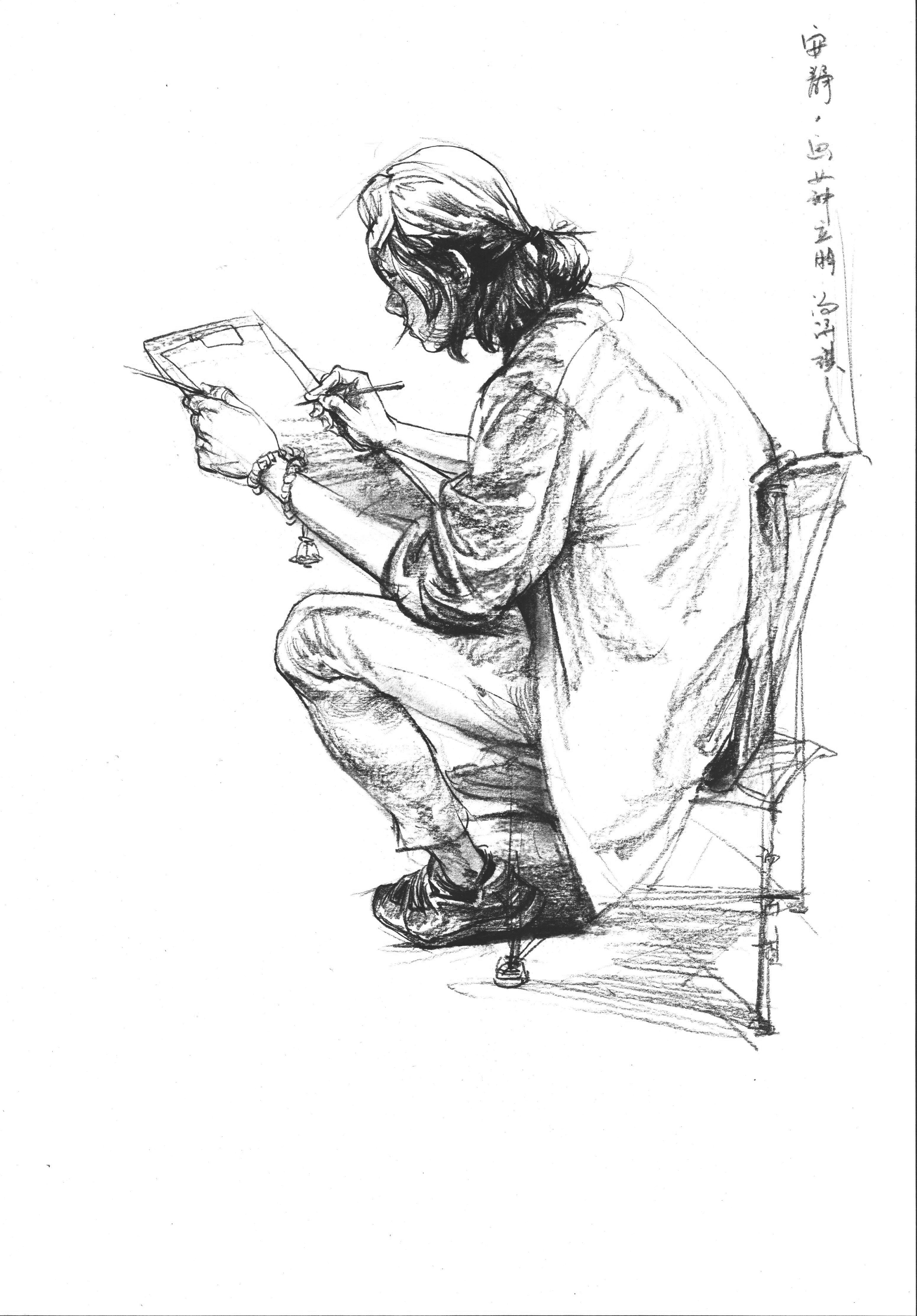 教师速写作品6