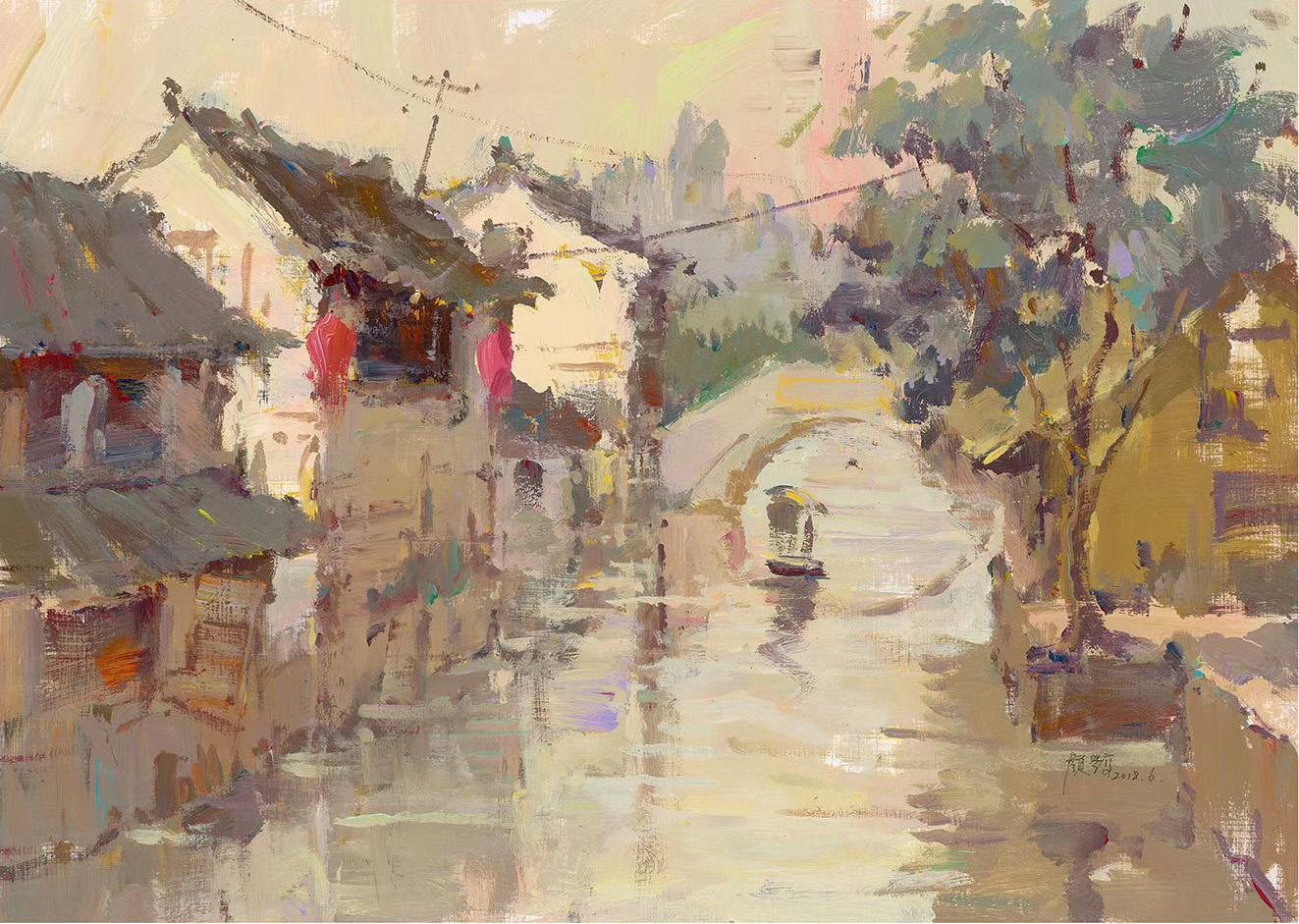 杭州吴越画室教师作品色彩风景4