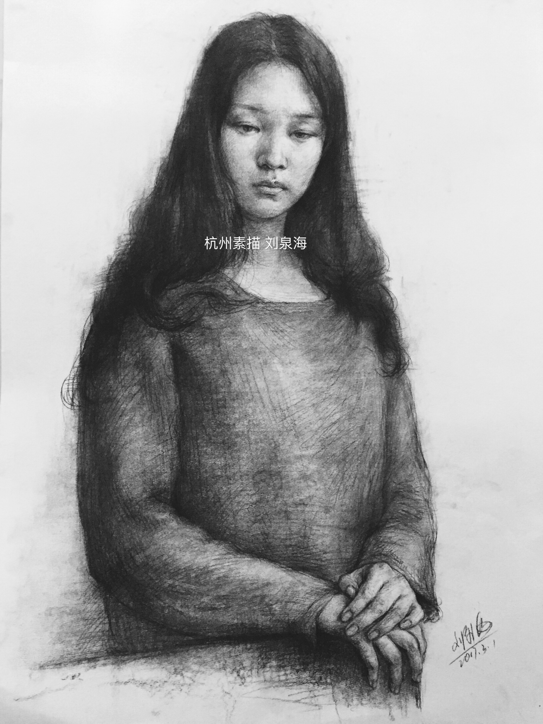 杭州吴越画室素描作品2