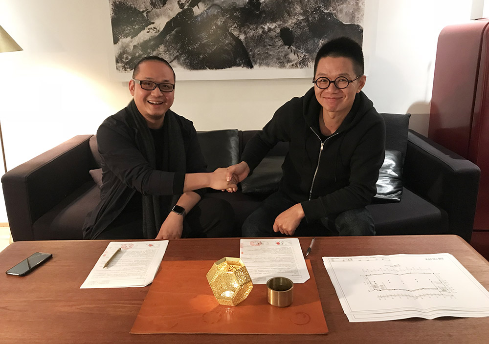 杨校长和设计师张健